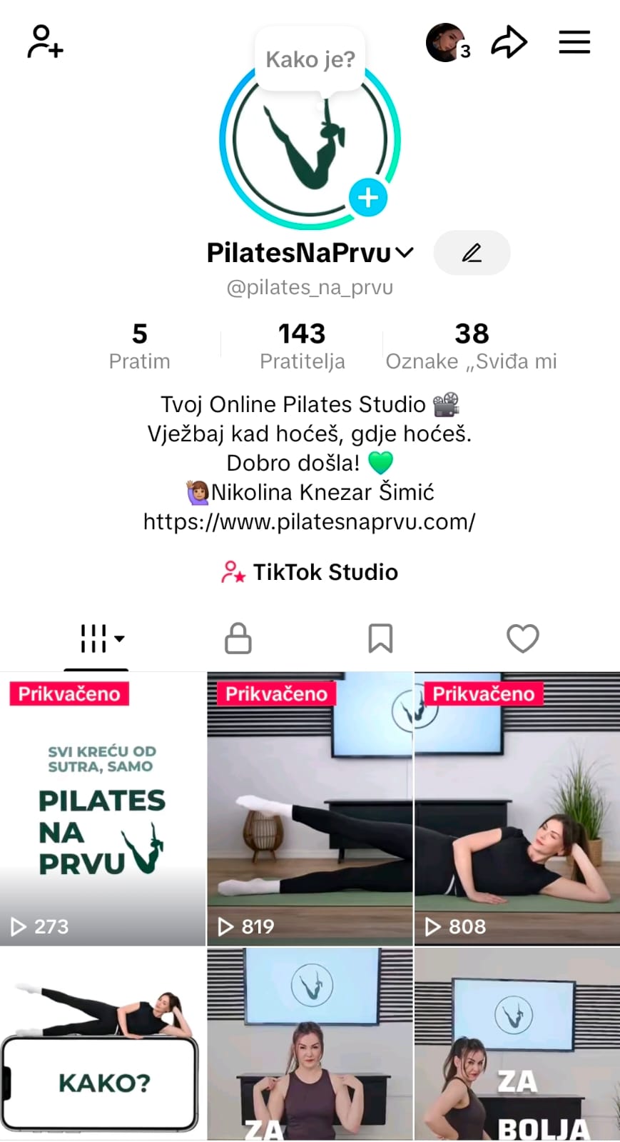 Pilates Na Prvu TikTok